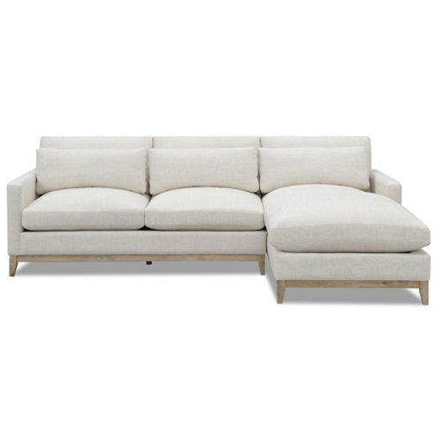 Farmhouse & Rustic Solid Wood Frame Sectional Sofas Birch Lane
